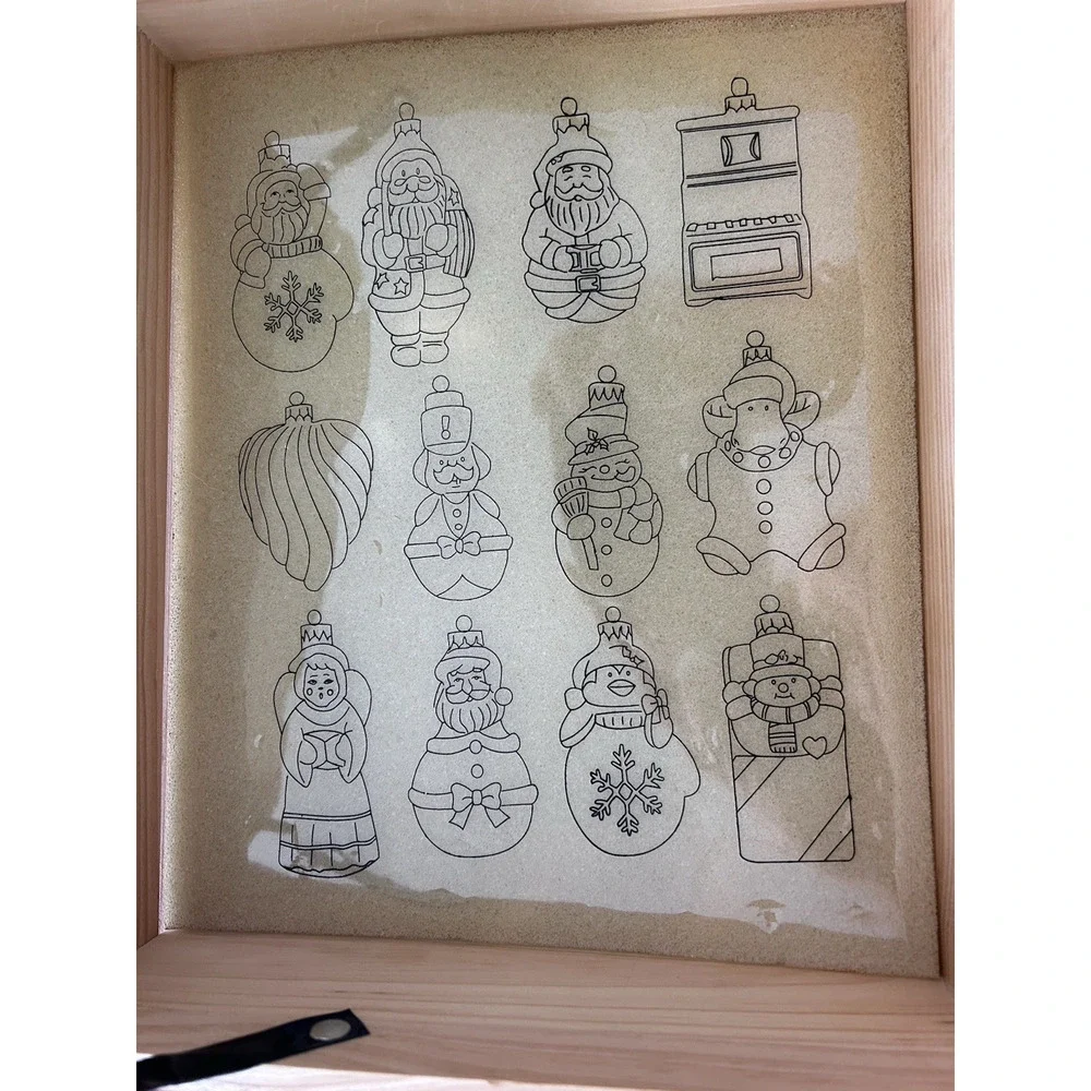 Vintage Thomas Pacconi Museum Series Glass 30 Ornaments Dome Wood Case 1 Missing